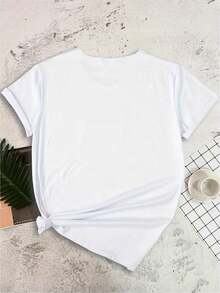 Women T-Shirts - [White] - View 4