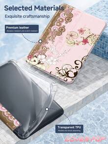 樱花蝴蝶图案平板电脑保护套，兼容 iPad Air 8 2026（11/13 英寸）、9.7/10.2/10.5/10.9/12.9 英寸 iPad Pro 11 英寸（第十代）、Galaxy Tab S6 Lite 10.4 英寸、Kindle Paperwhite 第十二代（2024 年）、Kindle（第十一代）（2022 年），柔软防震，智能支架/自动唤醒/睡眠功能，绝佳节日礼物 - 彩色 - 查看 8