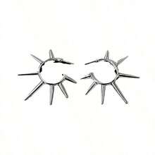 1 Pair Of Punk-Style Personalized Stud Earrings Suitable For Women To Wear, Showcasing Individual Charm, And Offering Both Vintage Style And Practicality. - Gold - View 6