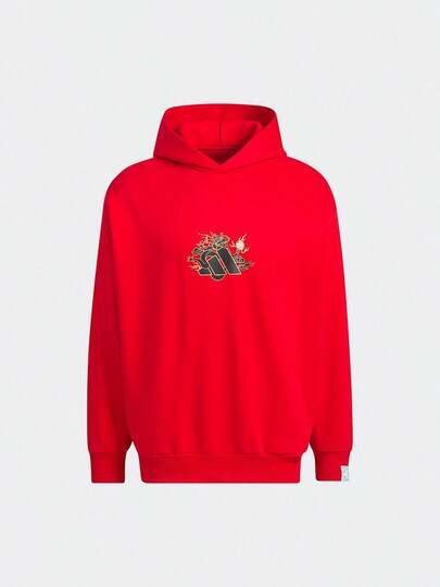 Adidas 男士休闲保暖内衬卫衣，春秋季时尚运动服