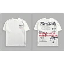 Darcsport T-Shirt With American-Style Scorpion Print, Short-Sleeved, Unisex, American-Style Sports Casual Loose-Fit Printed Cotton T-Shirt Top - T260116 Màu đen - Xem 10