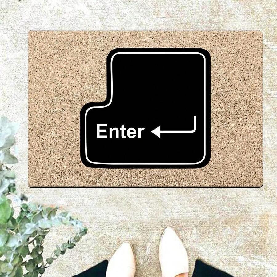 40x60 Cm Natural Coir Doormat With Heavy-Duty 100% PVC Backing – Non-Slip, Dirt-Trapping Brush Surface – 18–22 Mm Thick Durable Mat For Indoor & Outdoor Use MADE IN TURKEY - Màu nâu Mocha - Xem 1
