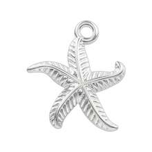 1pc Minimalist Stainless Steel Gold/Silver Starfish Pendant, Ocean Animal Charm Suitable For DIY Jewelry Making Necklace Bracelet Earring Accessories - Pendants - View 25