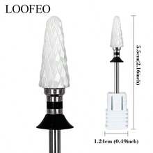 1pc Ceramic Nail Drill Bit, Suitable For Nail Technicians' Daily Use - Apricot - View 11
