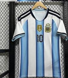 Fußball-Weltmeisterschaft 2026 Football Top With Breathable And Lightweight Short Sleeves Unisex - Argentina Home Game In 2026, Number 10 - View 3