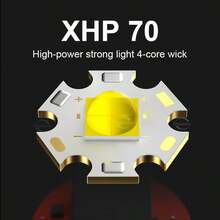 XHP70潜水手电筒，IPX8级防水，50米水下照明，4种模式超亮LED潜水灯，可充电专业潜水灯，适用于露营、徒步、紧急情况、救援等。 - 潛水手電筒 - 查看 6