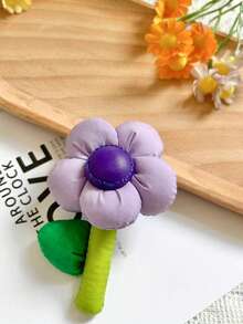 1pc Rustic Fabric 5-Petal Colorful Flower Padded Decor, Suitable For Bag Accessories, Birthday, Wedding, Gift Bag Decoration, Souvenirs And More - Multicolor - View 13