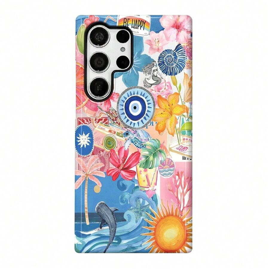 Funda para Teléfono - Un diseño elegante y moderno con temática de verano, que presenta una carcasa resistente 2 en 1 con doble capa, compatible con varios modelos de Galaxy, perfecta para regalar. - Color mixto 1 - Ver 1