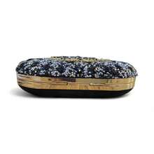 Clutch Bag Party Crystal Stones Weddings Bridesmaids - 黑色 - 查看 6