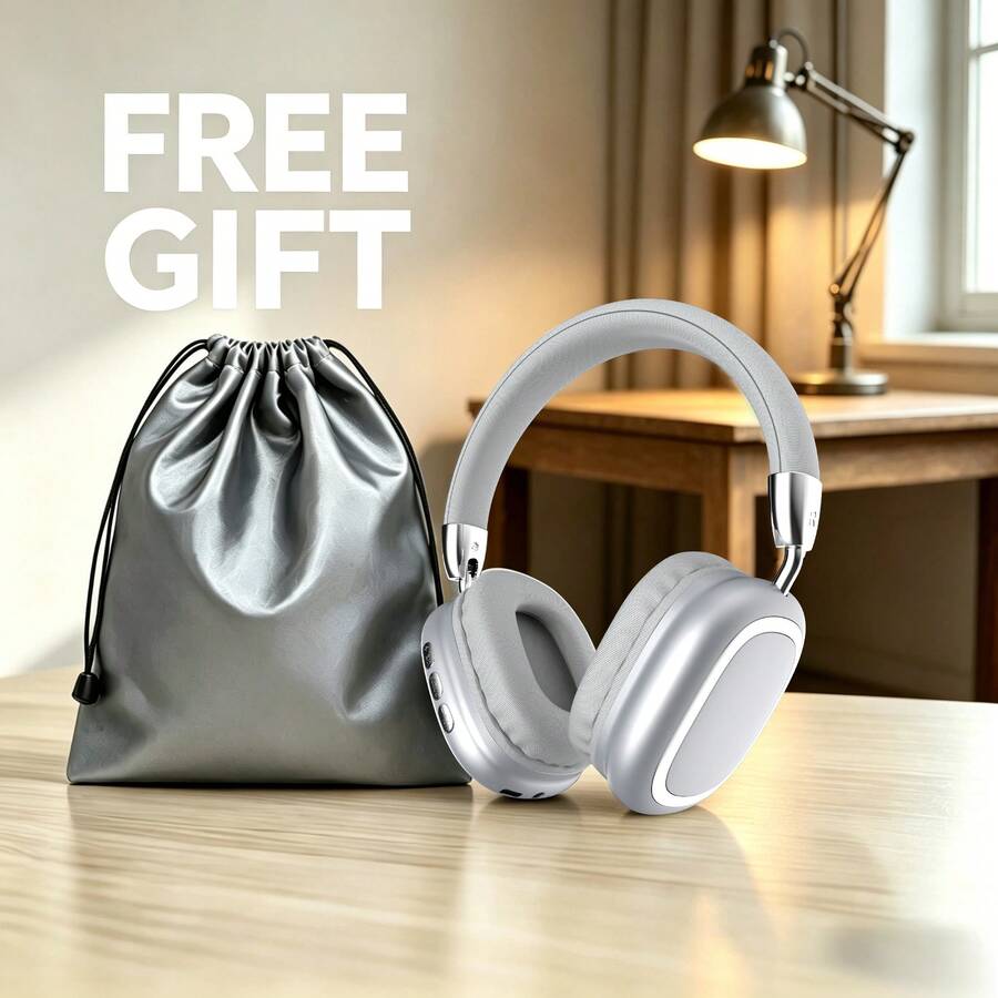 Gerripuer New Model Full-Ear Wireless Headphones, HIFI High Definition Calls, Comfortable, MP3 Music, Phone Compatible, Type-C, Foldable, Rotatable, Retractable, ABS Plastic & Metal Material, High-End Business Gift Wireless Headphones
