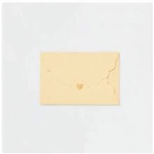 50pcs Mini Pearl Paper Envelopes, Kraft Paper Foil Heart Envelopes, Bank Card/VIP Membership Card Packaging Envelopes - Random - View 5