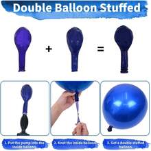 Globos de revelación de género, globo de látex rosa azul de 12 pulgadas, globos de helio para fiesta de bebé rosa y azul claro para niños o niñas, decoración de fiesta de cumpleaños, suministros de - Azul - Ver 4