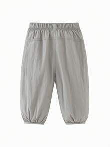 mini bala 轻盈透气儿童夏季长裤，轻便耐穿，网眼设计，防蚊虫，速干，适合活力儿童穿着。 - 晨灰 - 查看 5