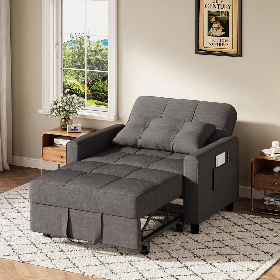 Futons - Gris foncé - Voir 1