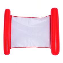 2pcs Inflatable Hammock With Net, Foldable Backrest Floating Bed, Water Recreation Lounge Chair - Multicolor - View 4