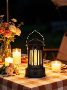 Outdoor LED Camping Light, Portable USB Rechargeable Retro LED Lamp, Camping Tent Light, Portable Lighting, Fishing Light - Star - View 3