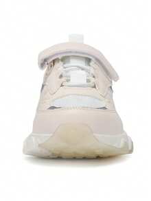 1 Pair White Casual Sports Sneakers, Suitable For Boys And Girls - White - View 4