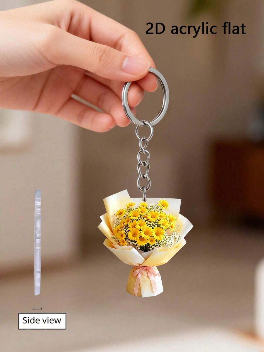 Bó hoa thược dược 2D phẳng bằng acrylic, móc khóa hoa nhẹ, mặt dây chuyền hoa ngày Valentine, vật trang trí thú vị, phụ kiện ba lô, mặt dây chuyền thời trang, trang trí nhà cửa, trang trí xe hơi và mặt dây chuyền, mặt dây chuyền tai nghe, mặt dây chuyền túi xách, quà tặng phụ kiện, món quà hoàn hảo cho gia đình và bạn bè, quà tặng ngày Valentine, quà sinh nhật, quà tặng tiệc tùng, quà kỷ niệm, quà tặng ngày của mẹ và ngày Nhà giáo. - A - Xem 1