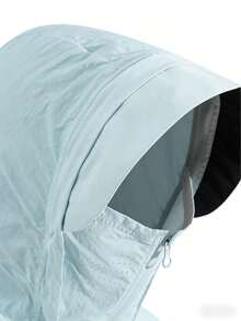 Driftmere Men's Lightweight Quick-Dry Windbreaker Jacket With Face Mask, Outdoor Sun Protection Sport - Baby Blue - View 5