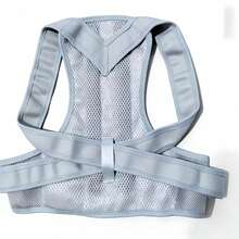 Cinta Corretora Postural Ergonômica Cinza (1 unidade) – Suporte Elástico Ajustável, Tecido Respirável, Lavável à Mão, Corretor Postural para Homens e Mulheres, Medicina Esportiva, Design Ergonômico para Correção Postural, Material Respirável, Cinta para as Costas, Alça de Ombro Ajustável Unissex, Design Confortável e Respirável, Aumenta a Autoconfiança, Leve e Flexível, Ideal para Uso Diário, Escritório, Esportes e Fitness - multicolorido - Ver 12