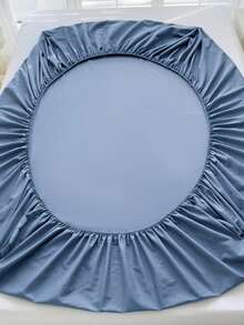 Camel Brushed Soft & Comfortable 3 PiecesBed Sheet Set - Dusty Blue - View 7