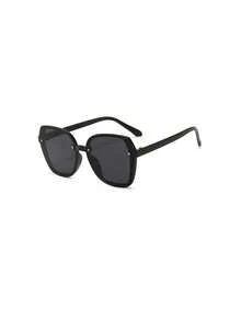 1 pieza Gafas de moda para hombre, nuevo diseño de marco grande y poligonal de lujo, para exteriores, conducción, negocios, casual, uso diario - Multicolor - Ver 15