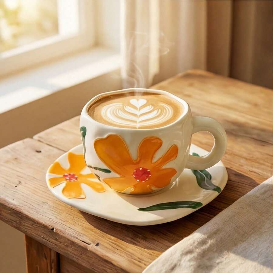 1个杯子和1个碟子的咖啡杯碟套装,造型别致,是送给妈妈的礼物,可由女儿、儿子或丈夫赠送,也适合作为新年礼物、圣诞礼物、节日礼物、派对礼物或生日礼物。 - 多選 - 查看 1