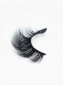 Natural Soft False Eyelashes 3D Mink Lashes Fluffy Reusable Eyelash Strips, Suitable For Daily Wear And Beginners - Black - View 4