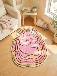 1pc Spring/Summer New Arrival, Heart-Shaped Plush Rug, Soft Absorbent Skin-Friendly, Suitable For Bedroom Or Living Room Decor, Holiday Gift, Bedroom Carpet, Comfortable Home Accessory, Decorative Rug, Bedroom Decor, Small Rug, Carpet, Home Decor, Living Room Rug, Small Living Room Rug - Multicolor - View 3