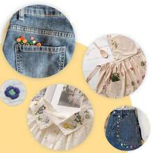 ESHANG 5张装水溶性刺绣稳定纸，可打印，8.3x11.7英寸，中等重量，适用于手工和机器刺绣 - 轉印 - 查看 7