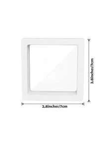 1/2/3/4/5/10 件装 3D 立体悬浮展示盒，硬币展示盒，黑/白两色可选，硬币相框展示架，3D 立体悬浮珠宝相框，适用于珠宝、贝壳标本、别针等。 - 彩色 - 查看 27