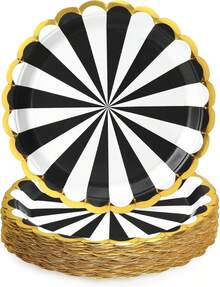 Party Packs - Black and White Stripes - View 2