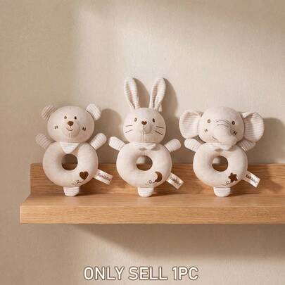 0-3-6-7-12 Months Baby Teething Rattle Toys, Soft Chewable Sensory Toys To Attract Baby's Attention, With Bells, Crinkle Paper And Multi-Sensory Elements, Suitable For Newborn Baby Boys And Girls To Play And Learn