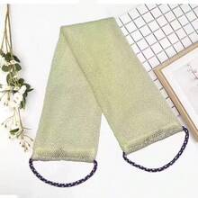 African Mesh Exfoliating Back Long Net Bath Scrub Towel Set,Double-Sided For Gentle,Rough Exfoliation, Effective Body Scrub, Back Scrubber For Shower Use,Premium Mesh Material, Convenient Strap Towel Design, Loofah Towel, Body Sponge For Smooth Skin,Great For Daily Use - Multicolor - View 12
