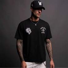 Darcsport T-Shirt For Men, Spring/Summer Casual Sports Short-Sleeve Loose  Fashion Top - 黑色 - 查看 1
