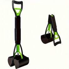 Foldable Portable Dog Poop Scooper, Dog Cleaning Supplies, ABS Plastic, Powerful Serrated Jaw, Available In Long And Short Versions, 2 Color Options, High-Quality Steel Spring, Portable Design, Easy To Use On Grass And Gravel, Dog Waste Picker - View 10
