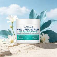 Kem tẩy tế bào chết chân SUMIFANG 40% Urea, chứa 2% Axit Salicylic, Ceramide, Axit Hyaluronic, Nha đam và Tinh dầu Tràm trà, giúp phục hồi chuyên sâu làn da thô ráp, dày, khô và nứt nẻ, 200g (7.055 oz) - Cây mê điệt - Xem 9