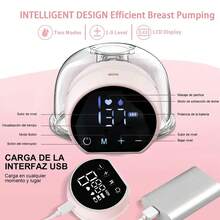 Extractor De Leche Eléctrico Manos Libres,portátil,3 Modos Y 9 Niveles,bajo Ruido Y Sin Dolor, Pantalla Led,muy Adecuado Para Mamás Novatas, Conveniente Y Fácil De Usar. - Blanco - Ver 4