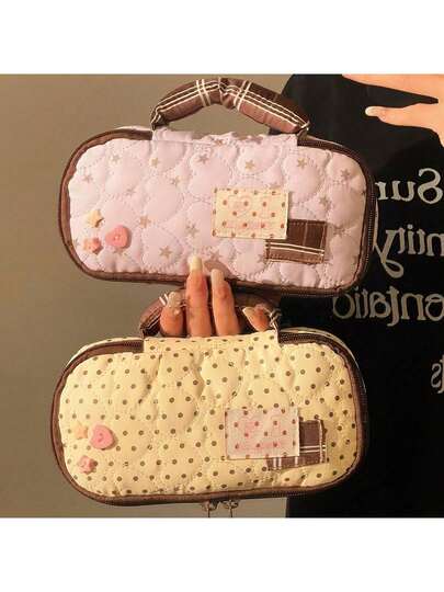 Estuche/caja de lápices de gran capacidad y sencillo para estudiantes de primaria y secundaria durante la temporada de regreso a clases.