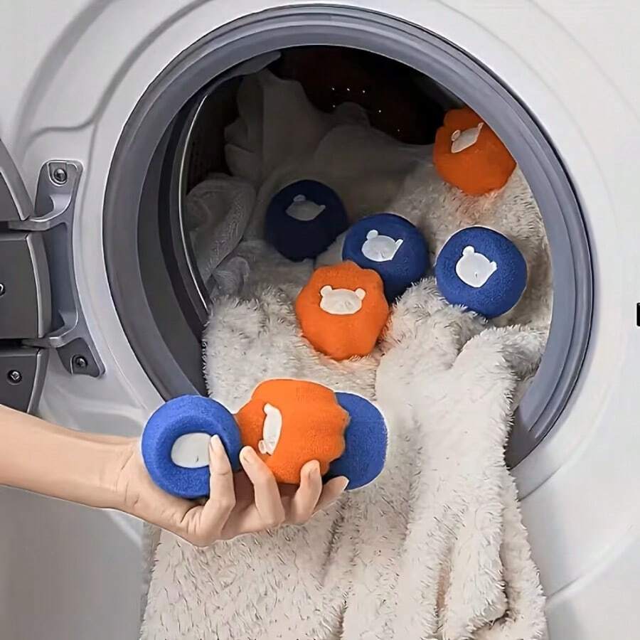 10pcs Pet Hair Cleaning Laundry Balls - Magic Laundry Balls For Front-Loading And Top-Loading Washing Machines, Multi-Functional Pet Hair Remover, Stain Removal, Anti-Tangle, Lint Remover, Clothing Cleaning Tool - Multicolor - View 1