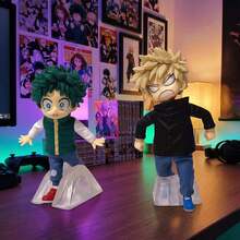 Midoriya Izuku & Character Figures Set, Childhood Version Cartoon Anime Collectible Posable Figurines, PVC Statue Model, Anime Fan Gift - Multicolor - View 5