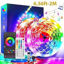 LED Light Strip,USB Music Synchronization Bedroom Smart Light Bar, Atmosphere Light Strip, Supports App Control, Adjustable Color Temperature, Suitable For Decoration During Valentine's Day, Weddings And Parties - ánh sáng đa sắc - Xem 15