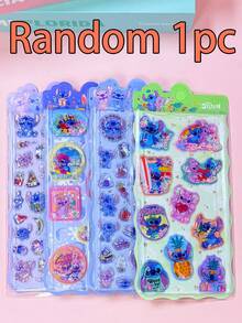 Disney Bộ sticker 3D hình Stitch, sticker dập nổi, sticker tái sử dụng dùng cho sổ lưu niệm, nhật ký, trang trí điện thoại, sticker tương tác cho trẻ em, trang trí hàng ngày, trang trí tiệc, sticker 3D tự làm dễ thương. - Nhiều màu - Xem 13