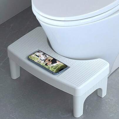 1件装人体工学浴室蹲姿辅助器，改善坐姿，易于清洁，舒适配件 | 浴室配件