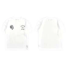 Darcsport T-Shirt With Print, Men's Round-Neck Printed Short-Sleeve Fitness Casual Versatile Simple Top - T240912白色 - 查看 1