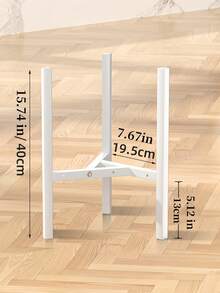 1个可调节宽度多功能花园花盆架，防水防潮，黑色，室内植物架，花盆 - 黑色 - 查看 19