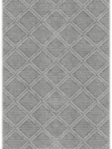 Modern Round Washable Non-Slip Area Rug – Thin Soft Living Room Carpet, Kitchen Rug & Runner, Home Decor Rug - Light Grey - View 7