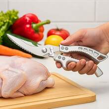 Multifunctional Kitchen Scissors/Ergonomic Grip, Ambidextrous, Perfect For Cutting Chicken, Chicken Bones, Fish, Meat/Descaling Fish Kitchen Tool From Kitchenware Science - Multicolor - View 6