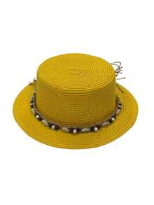 1 chiếc mũ rơm nữ kiểu dáng boho, mũ rơm mùa hè, mũ chống nắng đi biển, du lịch ngoài trời, bảo vệ da khỏi ánh nắng mặt trời, thích hợp cho kỳ nghỉ và lễ hội. - MZ3080+ML49 - Xem 16