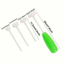 4-In-1 Multifunctional Fruit & Vegetable Corer Tool Set, Durable Plastic Handle With Interchangeable Drill Bits, ABS Material, Compatible With Apple, Pear, Cucumber, Zucchini And More, Practical Kitchen Gadget - Multicolor - View 7
